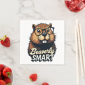 Beaverly Smart - Grappige Bever met een Grafische  Servet (Insitu)