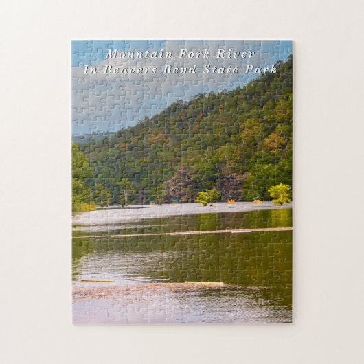 Beavers Bend - Mountain Fork, Jigzaag Puzzle Legpuzzel (Verticaal)