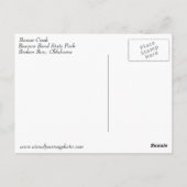 Beavers Bend State Park foto-briefkaart Briefkaart (Achterkant)