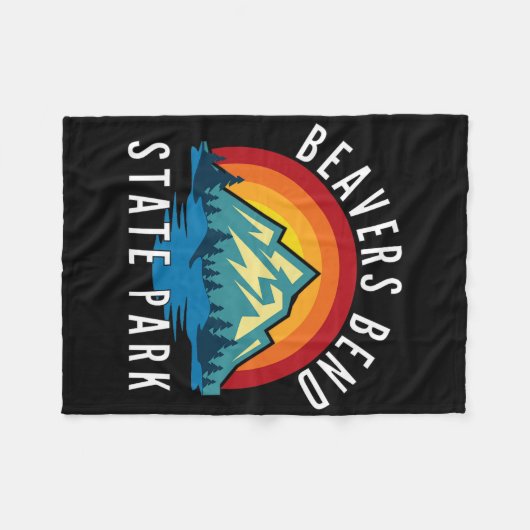 Beavers Bend State Park Oklahoma  Fleece Deken (Voorkant (Horizontaal))