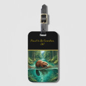 Beavers Forest Symfonie Bagagelabel (Voorkant (verticaal))