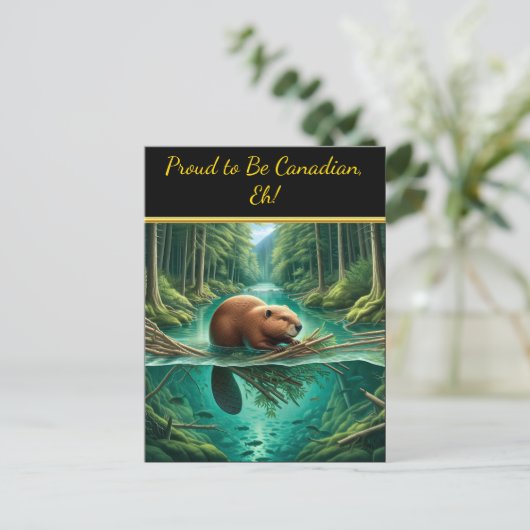 Beavers Forest Symfonie Briefkaart (Staand voorkant)