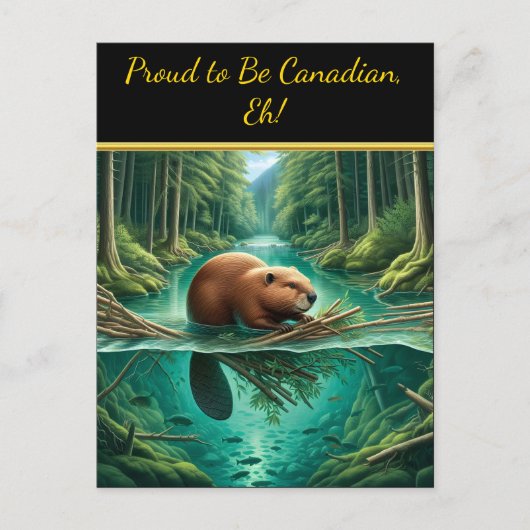 Beavers Forest Symfonie Briefkaart (Voorkant)