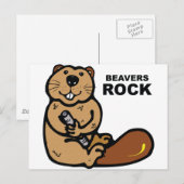 Beavers Rock Briefkaart (Voorkant / Achterkant)