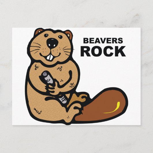 Beavers Rock Briefkaart (Voorkant)