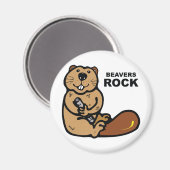 Beavers Rock Magneet (Voorkant / Achterkant)