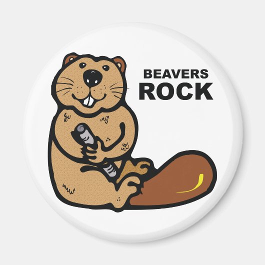 Beavers Rock Magneet (Voorkant)