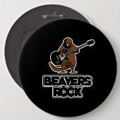 Beavers Rock Ronde Button 6,0 Cm (Voorkant /achterkant)