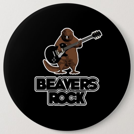 Beavers Rock Ronde Button 6,0 Cm (Voorkant)