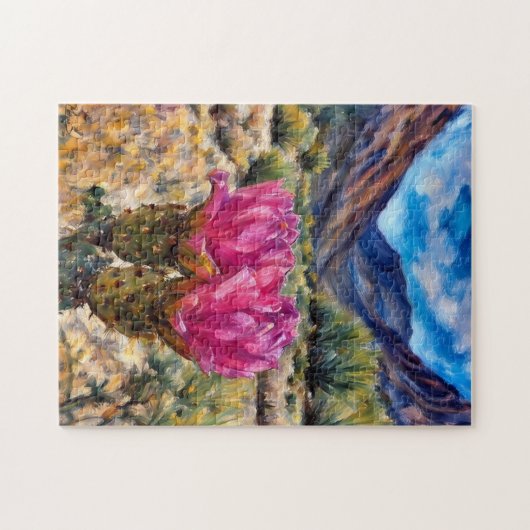 Beavertail Cactus Bloom Black Canyon Legpuzzel (Horizontaal)