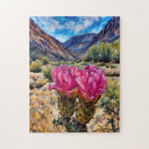 Beavertail Cactus Bloom Black Canyon Legpuzzel