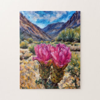 Beavertail Cactus Bloom Black Canyon Legpuzzel