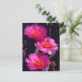 Beavertail Cactus Flowers 2 Briefkaart (Staand voorkant)