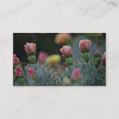 Beavertail Cactus Roze bloemen Visitekaartje (Achterkant)