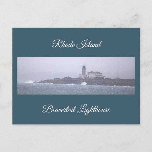 Beavertail Lighthouse Ansichtkaart Feestdagenkaart (Voorkant)