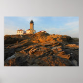 Beavertail Lighthouse Jamestown Rhode Island Poster (Voorkant)