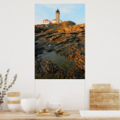 Beavertail Lighthouse Jamestown Rhode Island Poster (Keuken)