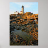 Beavertail Lighthouse Jamestown Rhode Island Poster (Voorkant)