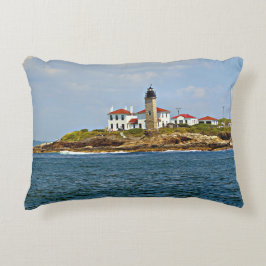 Beavertail Lighthouse, Rhode Island Accent Pillow Accent Kussen