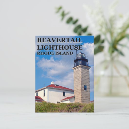 Beavertail Lighthouse, Rhode Island Briefkaart (Staand voorkant)