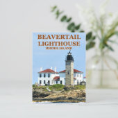 Beavertail Lighthouse, Rhode Island Briefkaart (Staand voorkant)