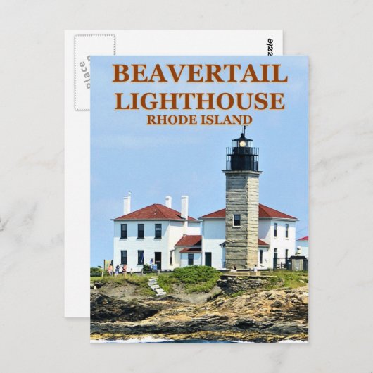 Beavertail Lighthouse, Rhode Island Briefkaart (Voorkant / Achterkant)
