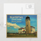 Beavertail Lighthouse Rhode Island Briefkaart (Voorkant / Achterkant)