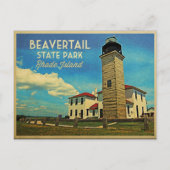 Beavertail Lighthouse Rhode Island Briefkaart (Voorkant)