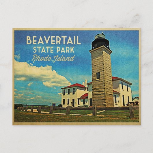 Beavertail Lighthouse Rhode Island Briefkaart (Voorkant)