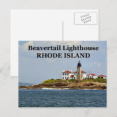 Beavertail Lighthouse, Rhode Island Briefkaart (Voorkant / Achterkant)