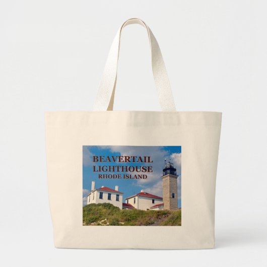 Beavertail Lighthouse, Rhode Island Canvas tas (Voorkant)