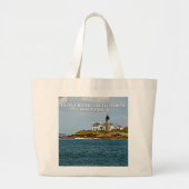 Beavertail Lighthouse, Rhode Island Grote Tote Bag (Voorkant)