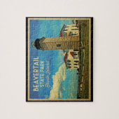 Beavertail Lighthouse Rhode Island Legpuzzel (Verticaal)