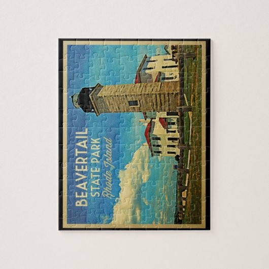 Beavertail Lighthouse Rhode Island Legpuzzel (Verticaal)