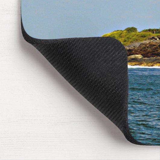 Beavertail Lighthouse, Rhode Island Mousepad Muismat (Hoek)