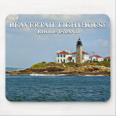 Beavertail Lighthouse, Rhode Island Mousepad Muismat (Voorkant)