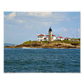 Beavertail Lighthouse, Rhode Island Photo Print Foto Afdruk (Voorkant)