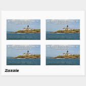 Beavertail Lighthouse, Rhode Island Rechthoekige Sticker (Vel)