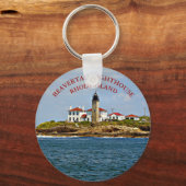 Beavertail Lighthouse, Rhode Island Sleutelhanger (Voorkant)