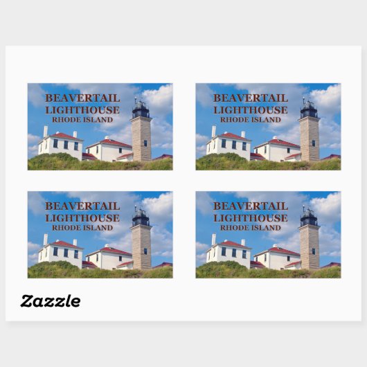 Beavertail Lighthouse, Rhode Island Stickers (Vel)