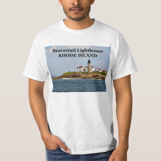Beavertail Lighthouse, Rhode Island T-Shirt (Voorkant)