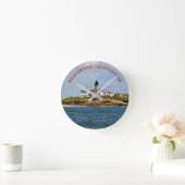 Beavertail Lighthouse Rhode Island Wall klok (Huis)