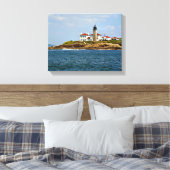 Beavertail Vuurtoren, Rhode Island Ingewikkeld Can Canvas Afdruk (Insitu (Slaapkamer))