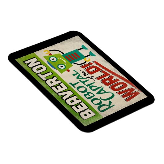 Beaverton Oregon Robot - Funny  Magneet (Rechterzijde)