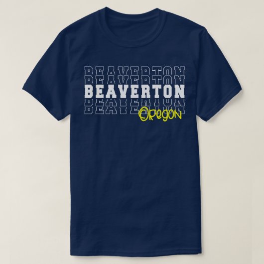 Beaverton stad Oregon Beaverton OR T-shirt (Design voorkant)