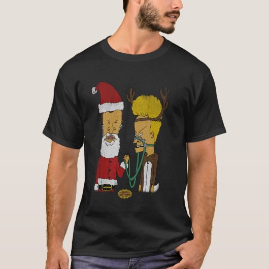 Beavis en Butt-Head kerstkostuums T-shirt (Voorkant)