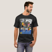 Beavis en Butt Head Lounging bij het zwembad Portr T-shirt (Voorkant volledig)