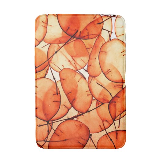 Beayful Oranje Leaf Bath Mat (Voorkant Verticaal)