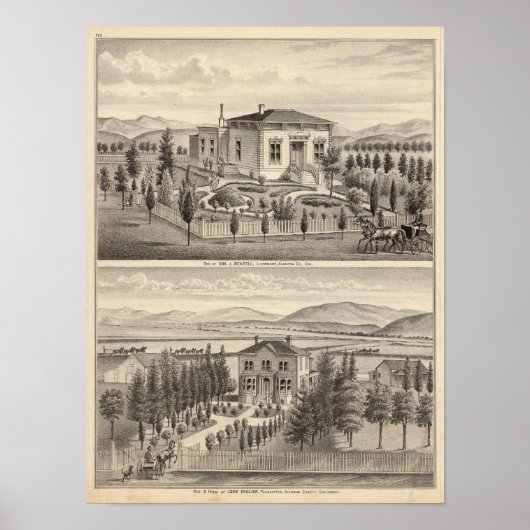 Beazell, Engelse woningen, boerderijen Poster (Voorkant)