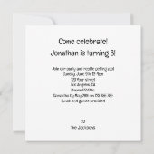 Bebaarde draak partij dieren, hagedis verjaardag kaart (Achterkant)